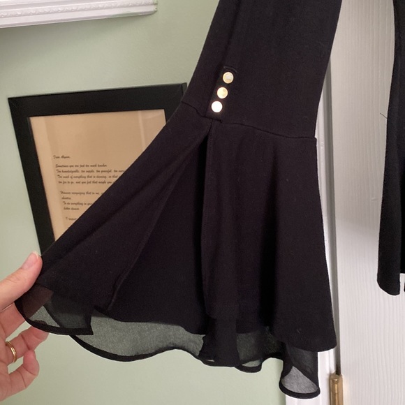 WHBM boatneck top with chiffon sleeves - Picture 2 of 2